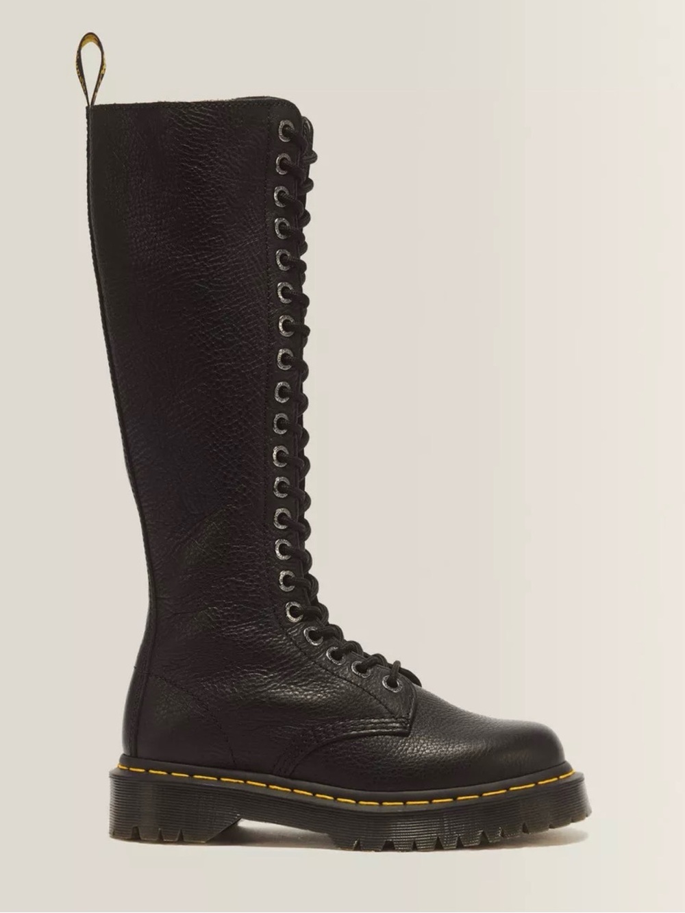 NIB Dr. Martens Women's 1B60 Bex Pisa Leather Knee High Boots Black 20 Hole 8 US